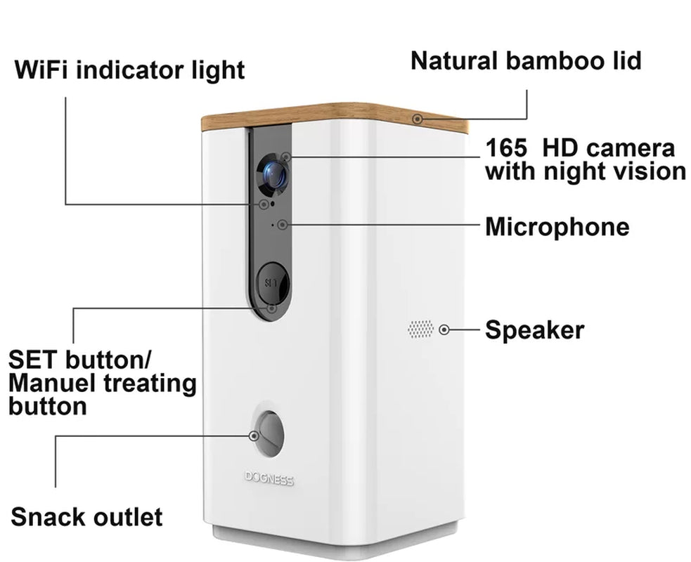 Smart Cam Treat Dispenser Automatic Feeder